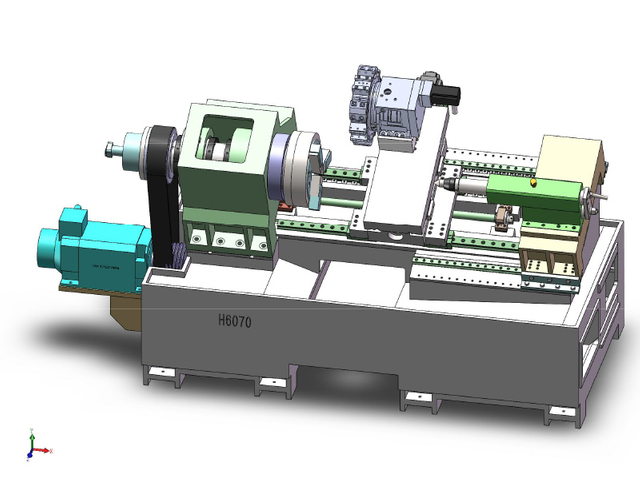 Tornio cnc a letto inclinata H6070