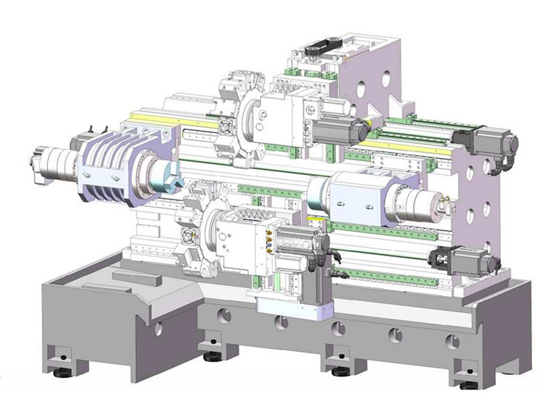 GS42 Doppio mandrino e tornio CNC a doppio mandrino