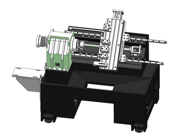 Tornio cnc a letto inclinata HTC450